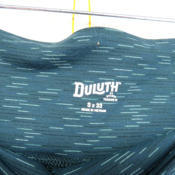 Duluth Pants Womens Size Small Length 33 Teal Green Striped High Waisted Yoga - Picture 5 of 11